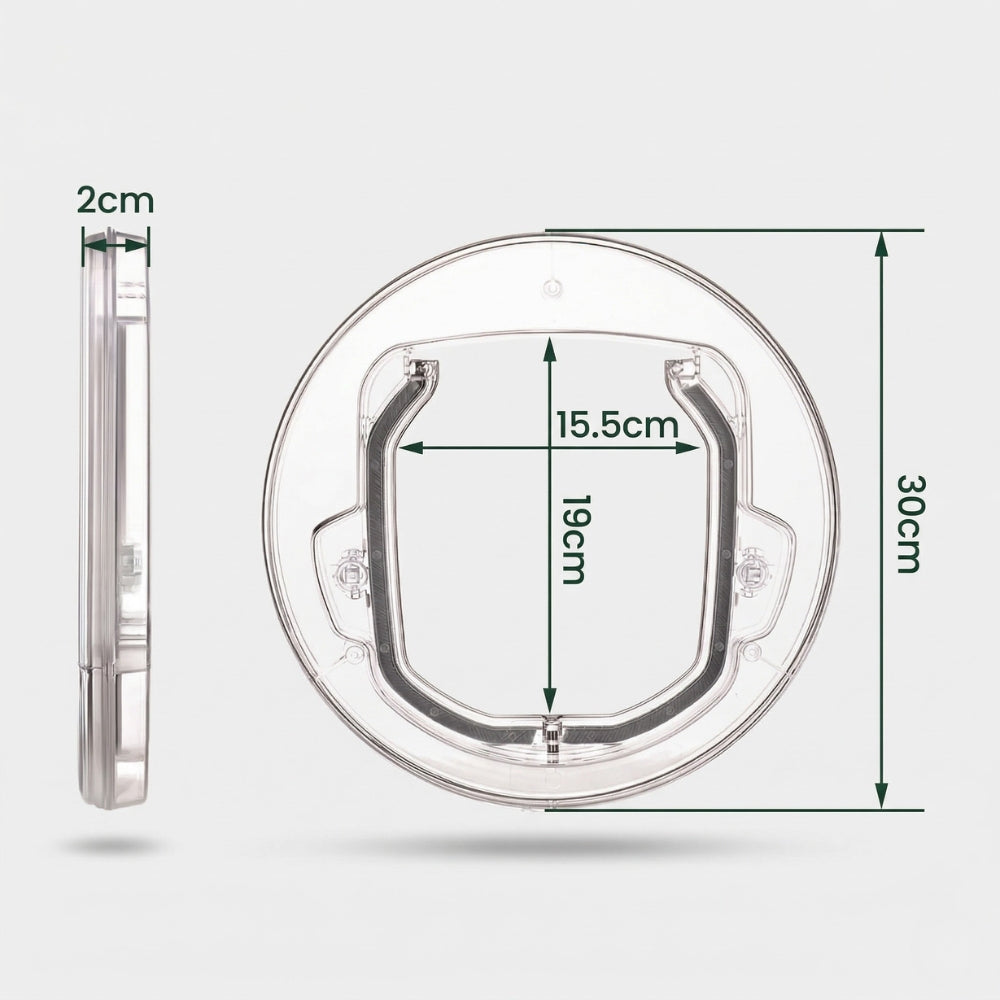 Chatière pour vitre