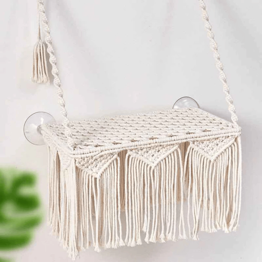 Chat Confort Hamac De Fenêtre Pour Chat En Macramé Hamac De Fenêtre Pour Chat En Macramé Confort immédiat