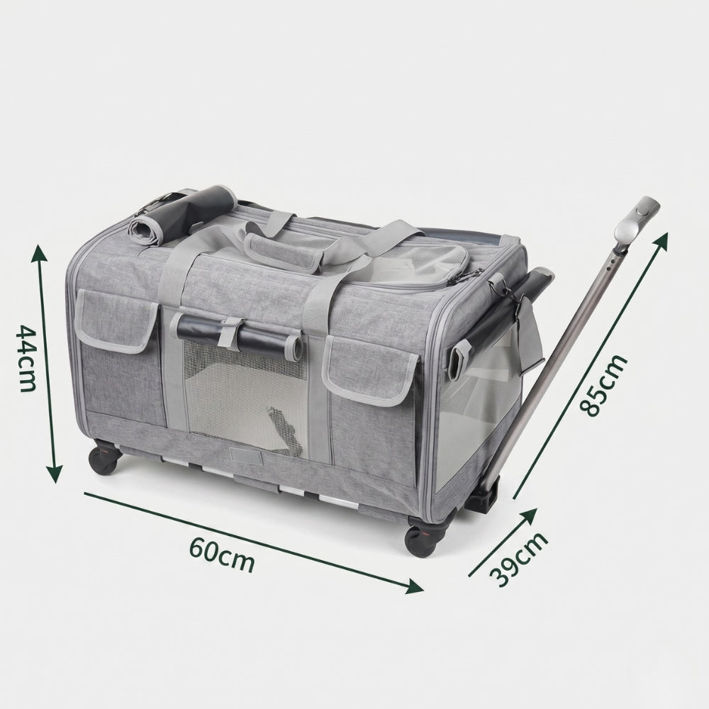 Sac De Transport Pour Chat à Roulette Pour 2 Chat