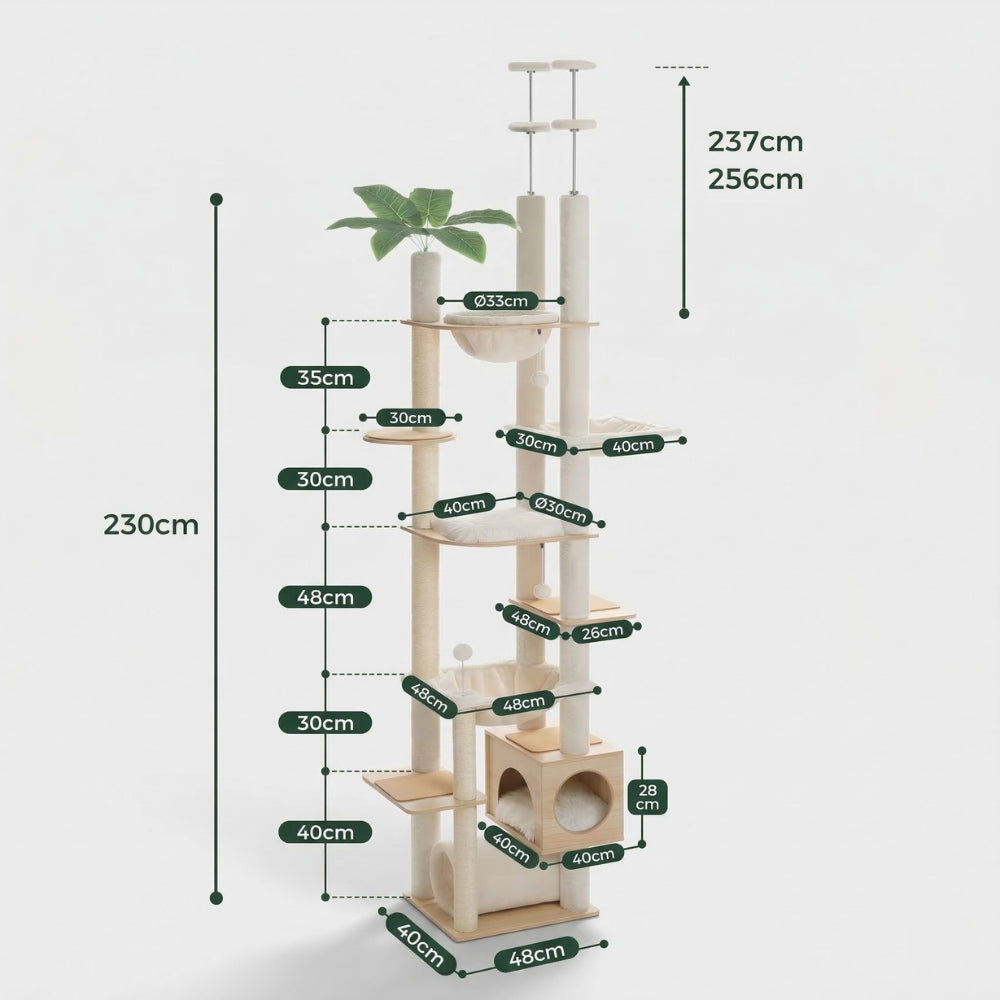 Arbre à Chat Géant Ajustable