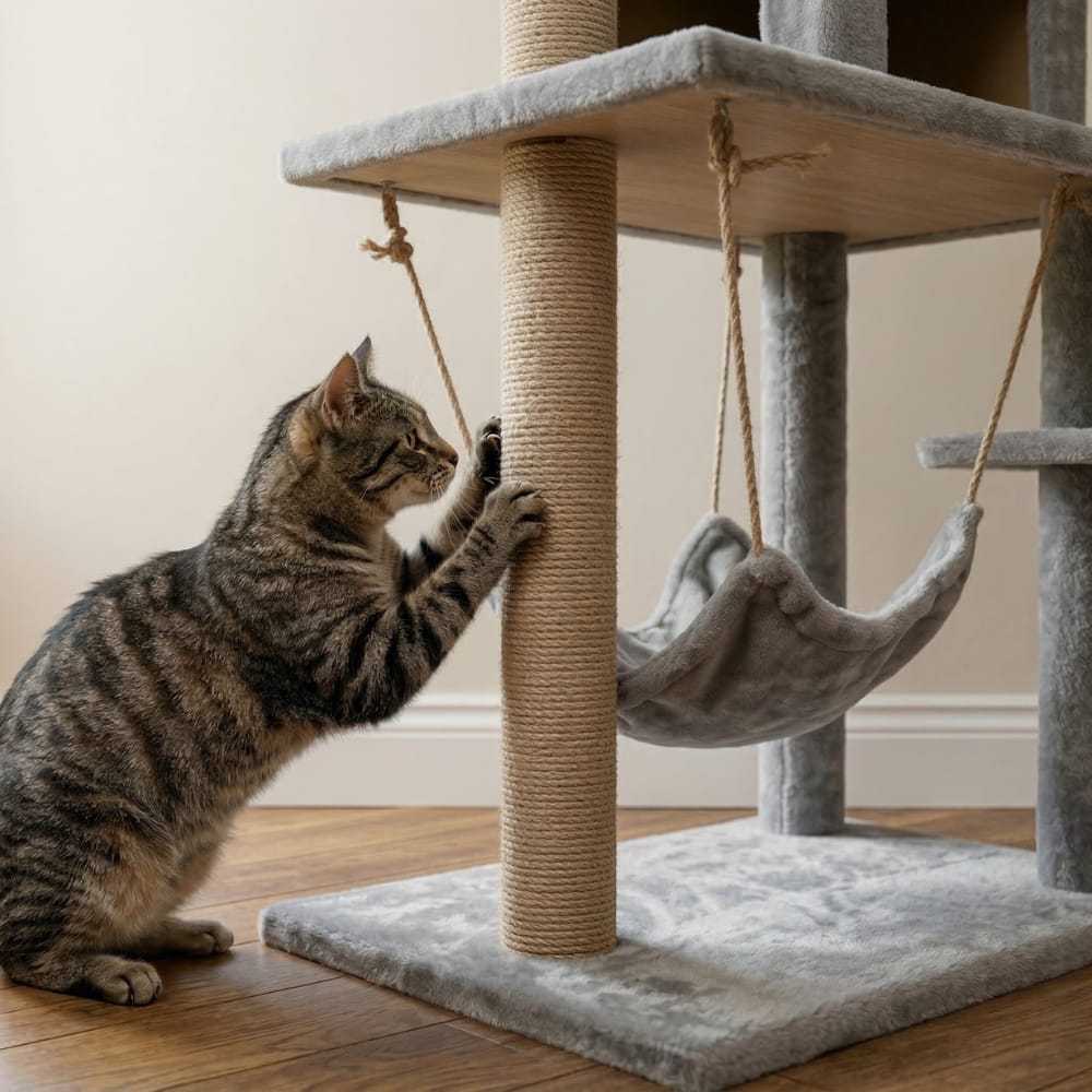 Chat Confort Arbre à Chat Taille Moyenne Arbre à Chat Taille Moyenne – Offrez Confort & Aventure à Votre Félin