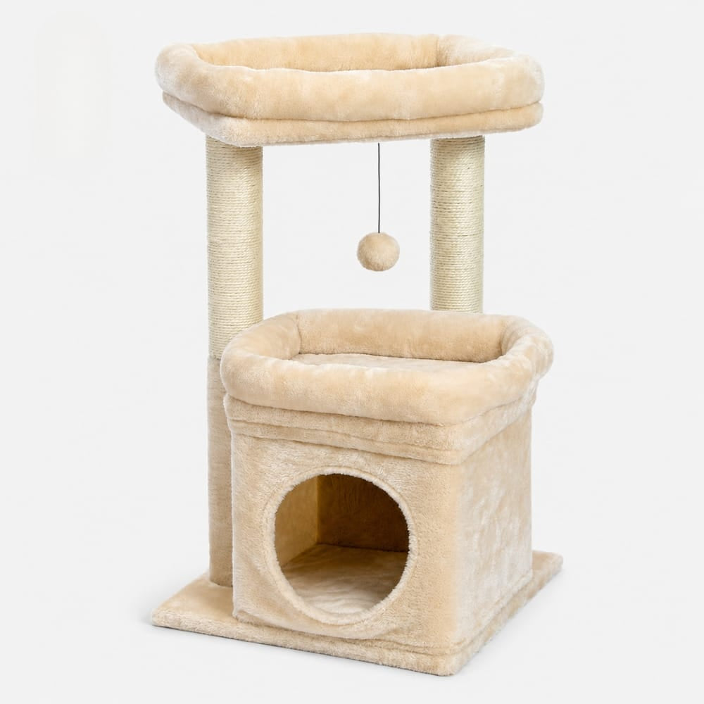 Chat Confort Arbre à Chat Compact Arbre à Chat Compact Espace jeu, montage facile