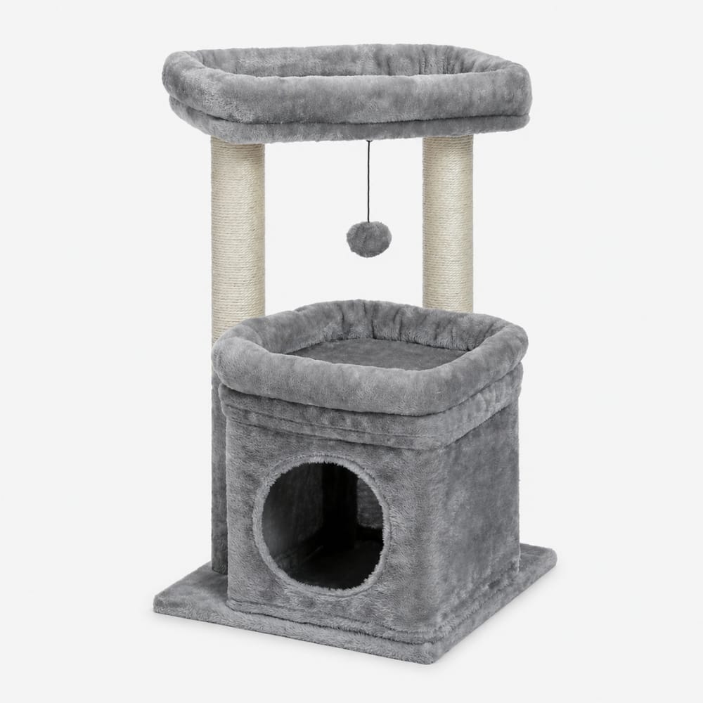 Chat Confort Arbre à Chat Compact Arbre à Chat Compact Espace jeu, montage facile