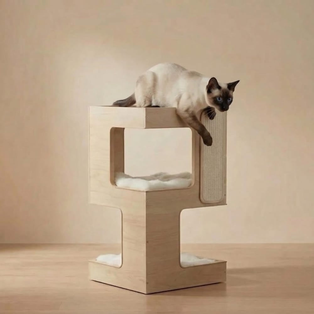 Chat Confort Arbre à Chat Design Moderne Arbre à Chat Design Moderne – Offrez à Votre Chat un Espace Unique !