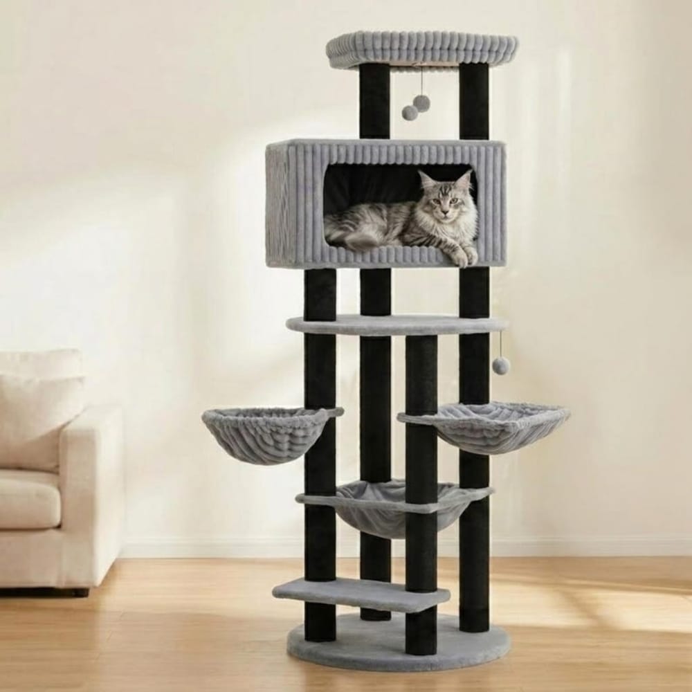 Chat Confort Arbre à Chat Design Multi-Niveau Arbre à Chat Design Multi-Niveau - Offrez-lui un royaume! Image