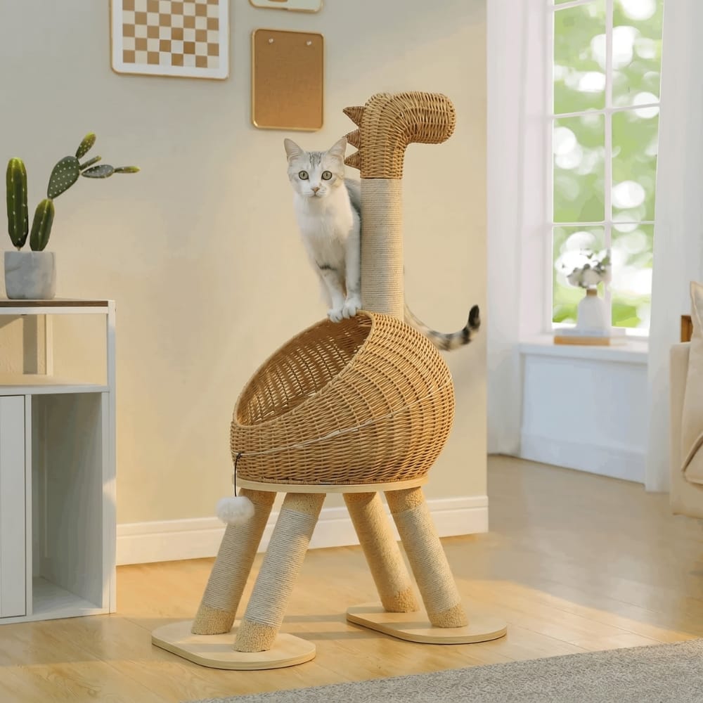 Chat Confort Arbre à Chat Dinosaure Arbre à Chat Dinosaure : Jeu assuré, griffes protégées