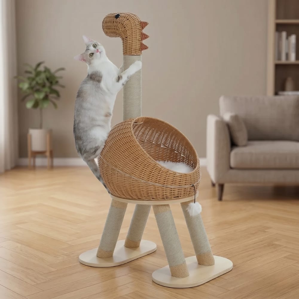 Chat Confort Arbre à Chat Dinosaure Arbre à Chat Dinosaure : Jeu assuré, griffes protégées