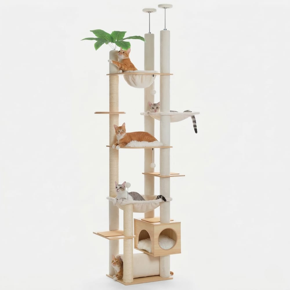 Chat Confort Arbre à Chat Géant Ajustable Arbre à Chat Géant Ajustable – Offrez à votre chat un royaume unique