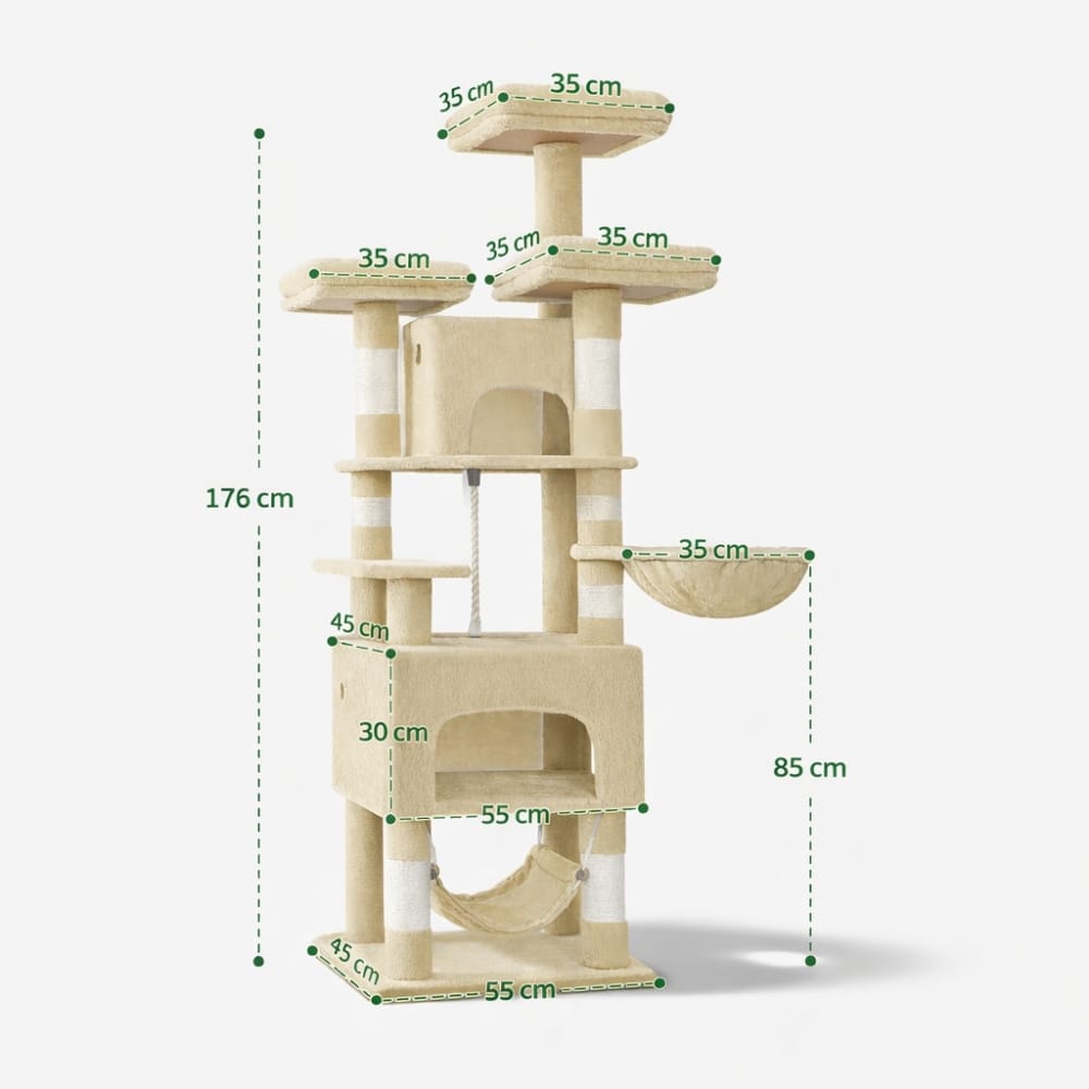 Chat Confort Arbre à Chat Grand Arbre à Chat Grand – Offrez à Votre Félin Un Terrain d’Aventure Unique