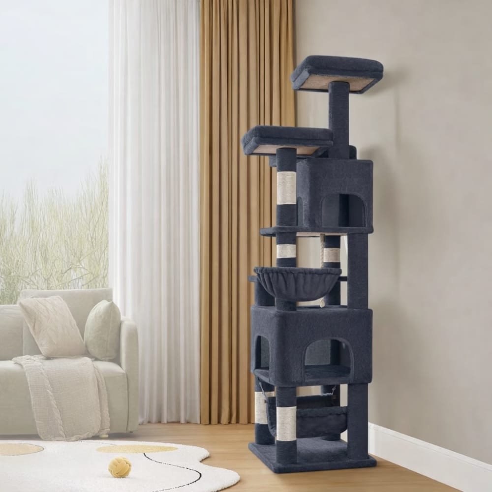 Chat Confort Arbre à Chat Grand Arbre à Chat Grand – Offrez à Votre Félin Un Terrain d’Aventure Unique