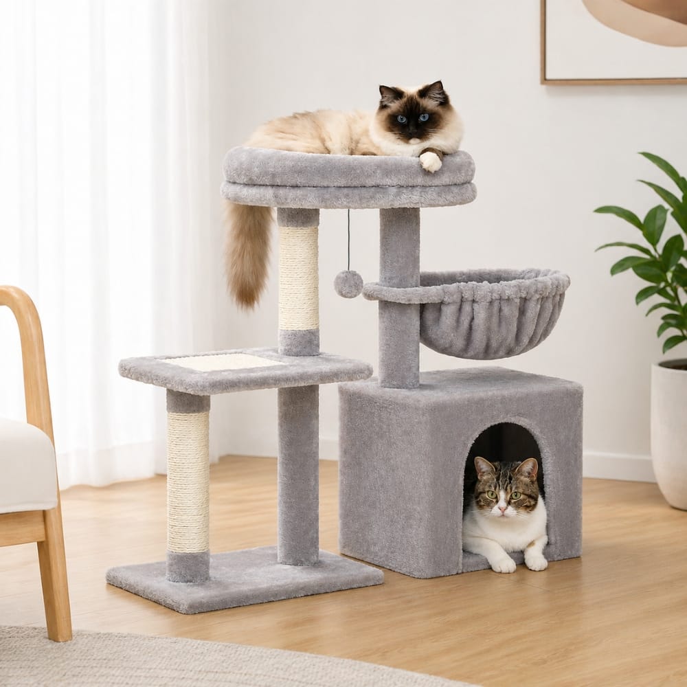 Chat Confort Arbre à Chat Petit Espace Arbre à Chat Petit Espace Conçu pour le gain de place