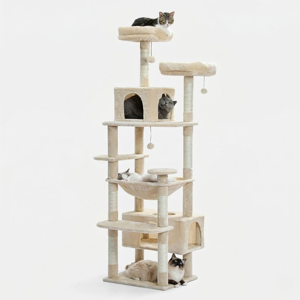 Chat Confort Arbre à Chat Simple Arbre à Chat Simple – Offrez à Votre Chat Confort & Fun!