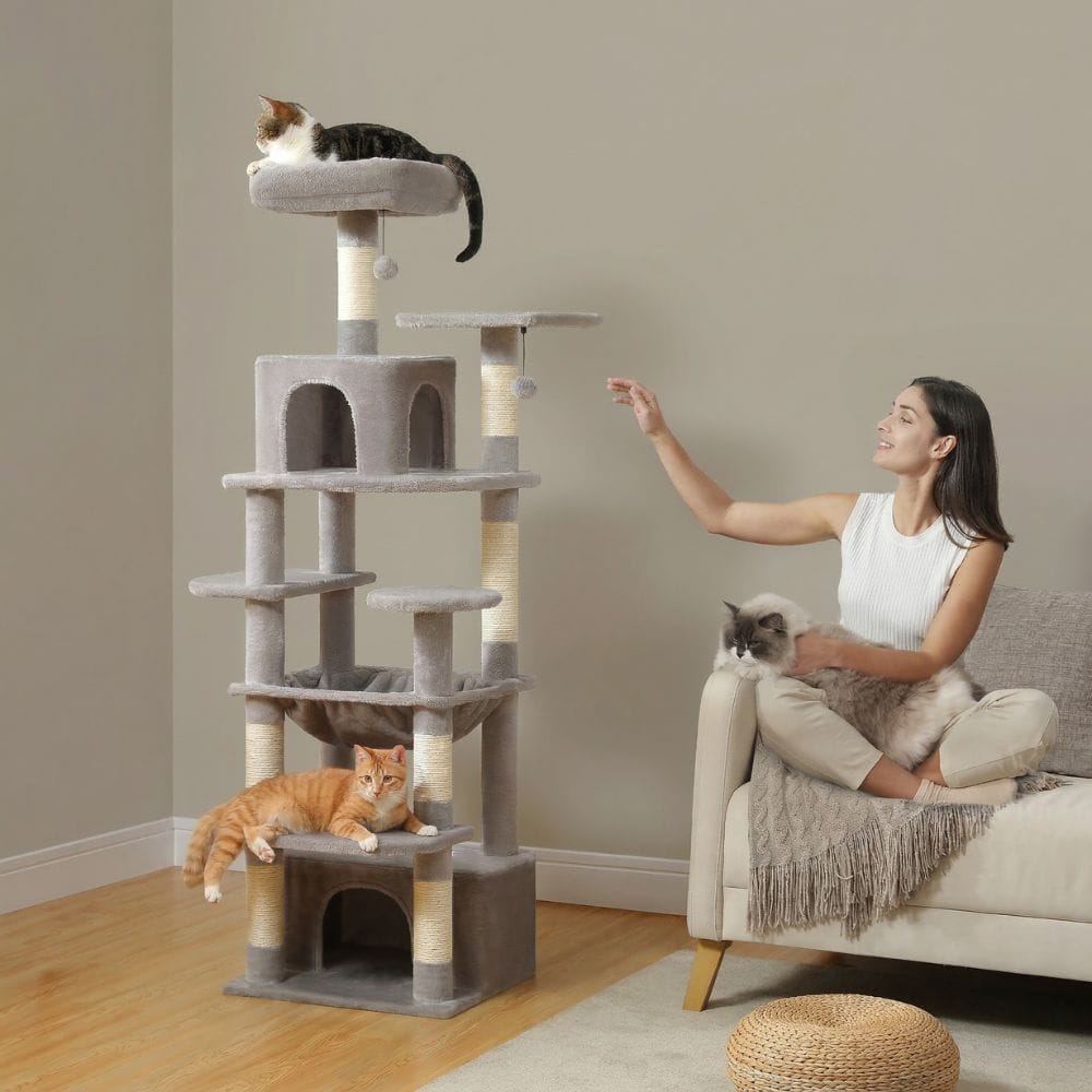 Chat Confort Arbre à Chat Simple Arbre à Chat Simple – Offrez à Votre Chat Confort & Fun!