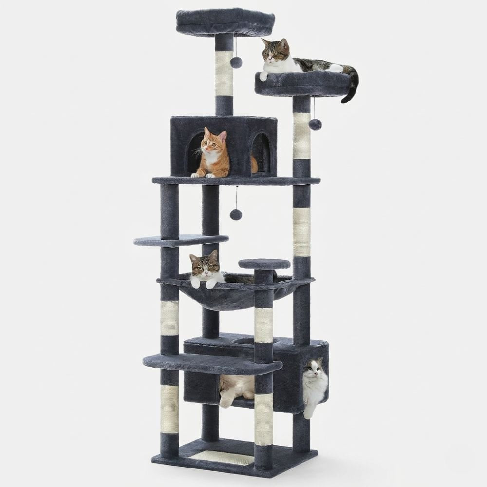 Chat Confort Arbre à Chat Simple Arbre à Chat Simple – Offrez à Votre Chat Confort & Fun!