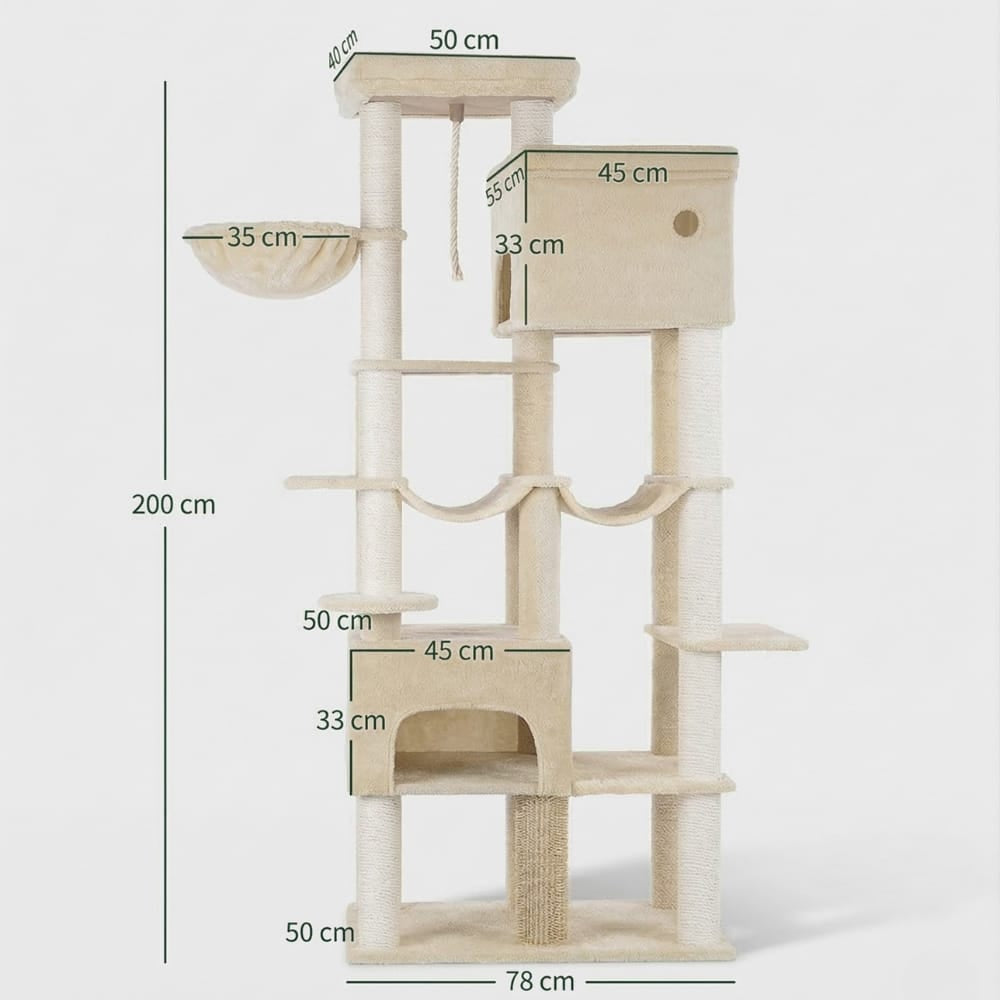 Chat Confort Arbre à Chat XXL Arbre à Chat XXL – Offrez à Votre Chat un Paradis XXL Unique