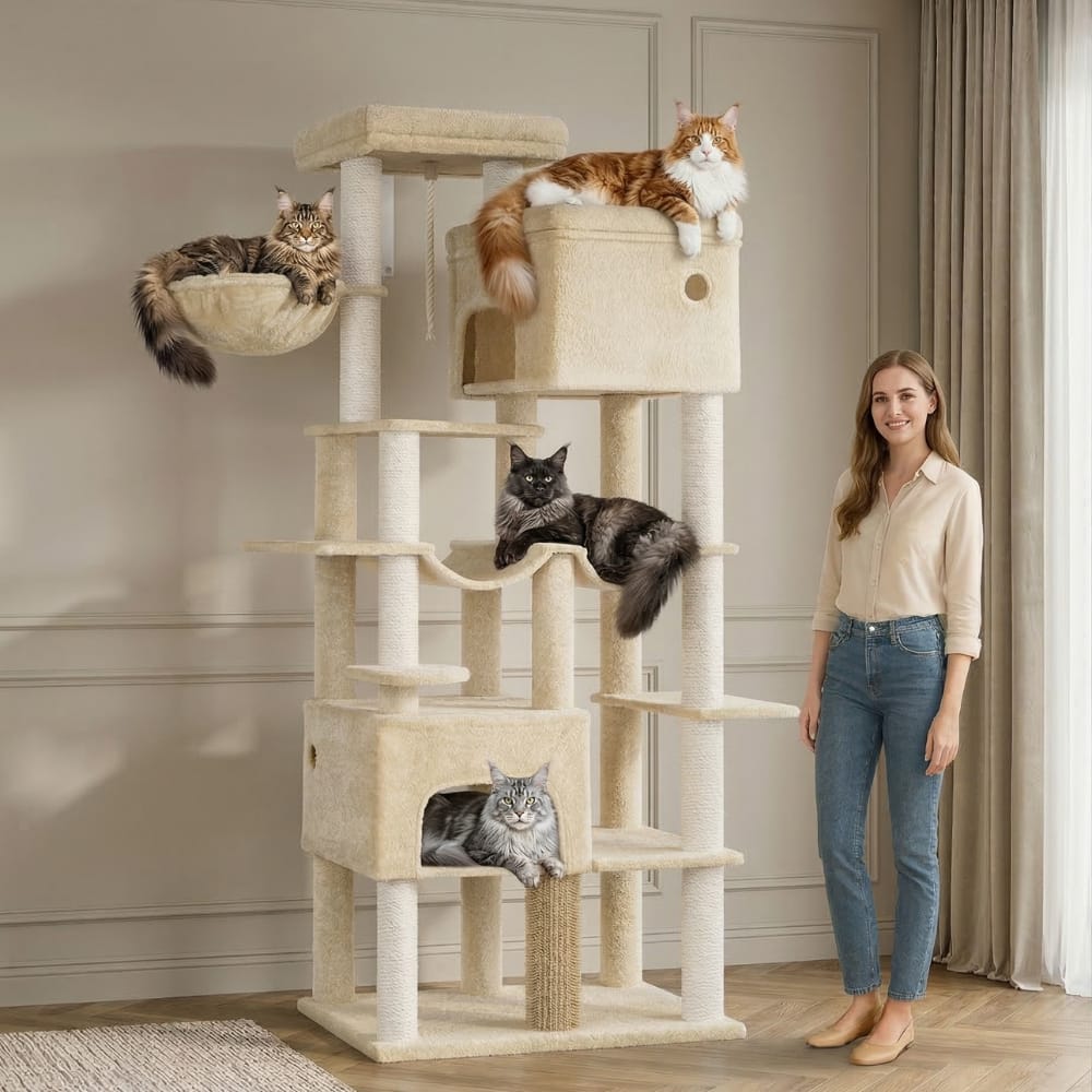 Chat Confort Arbre à Chat XXL Arbre à Chat XXL – Offrez à Votre Chat un Paradis XXL Unique