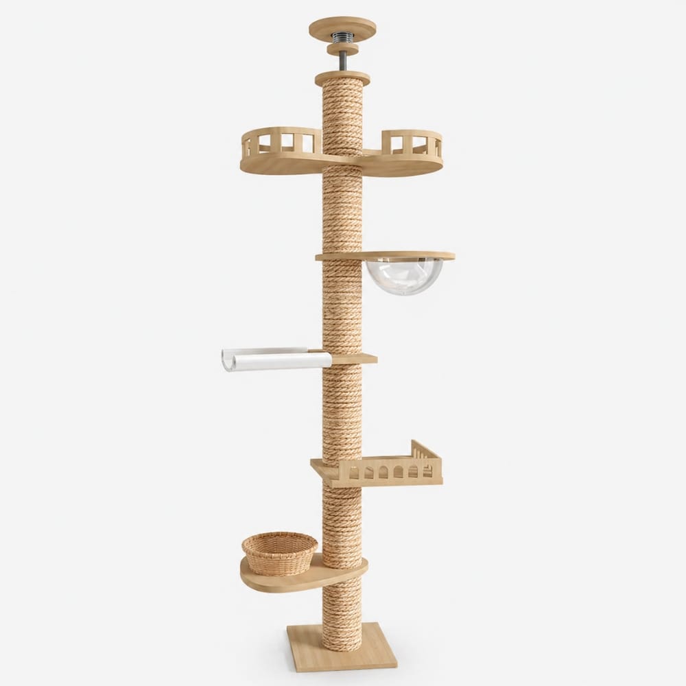 Chat Confort Arbre à Chat XXL Réglable Arbre à Chat XXL Réglable Réglez la hauteur, ultra-luxe