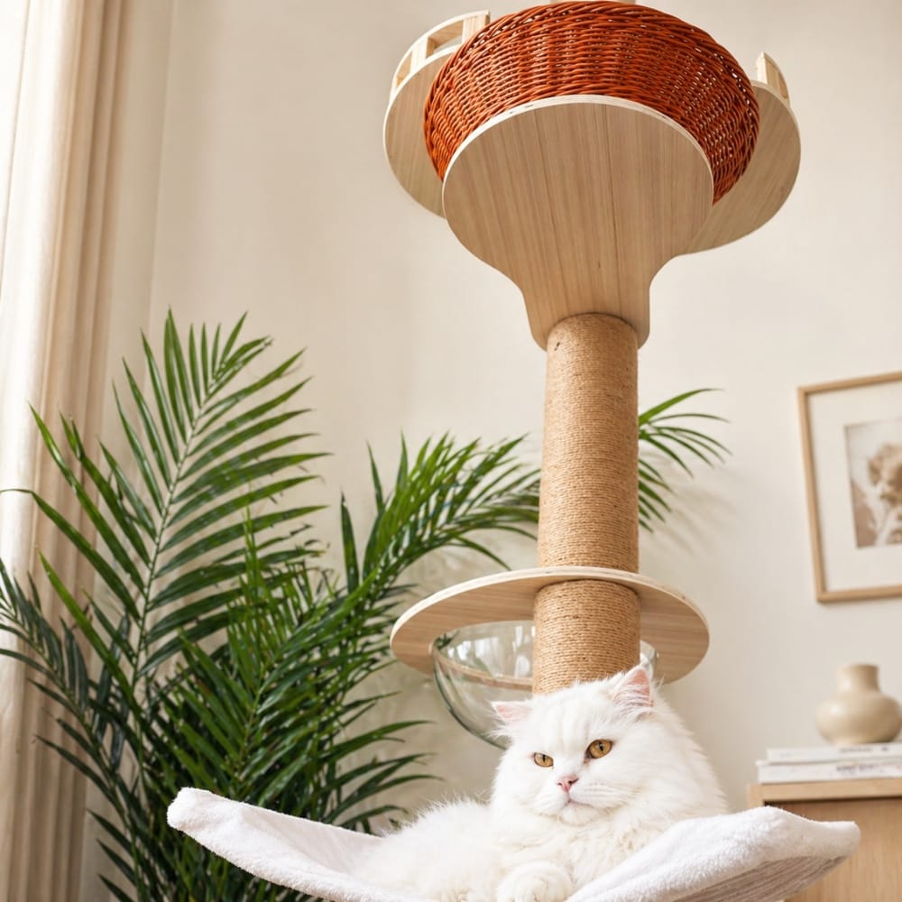 Chat Confort Arbre à Chat XXL Réglable Arbre à Chat XXL Réglable Réglez la hauteur, ultra-luxe