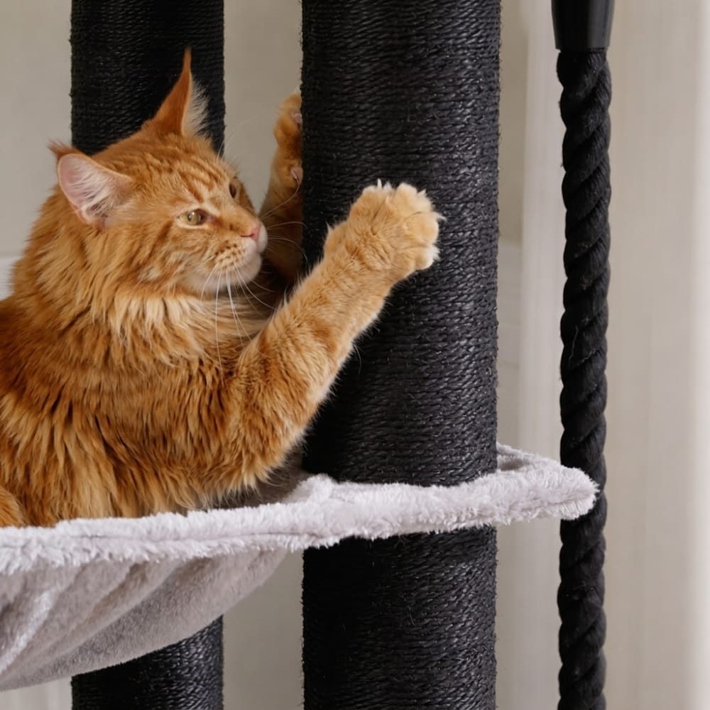 Chat Confort Arbre à Chat XXL Solide Arbre à Chat XXL Solide – Offrez à Votre Chat Confort & Aventure