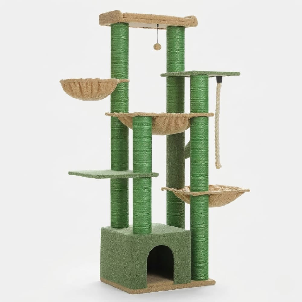 Chat Confort Arbre à Chat XXL Solide Arbre à Chat XXL Solide – Offrez à Votre Chat Confort & Aventure