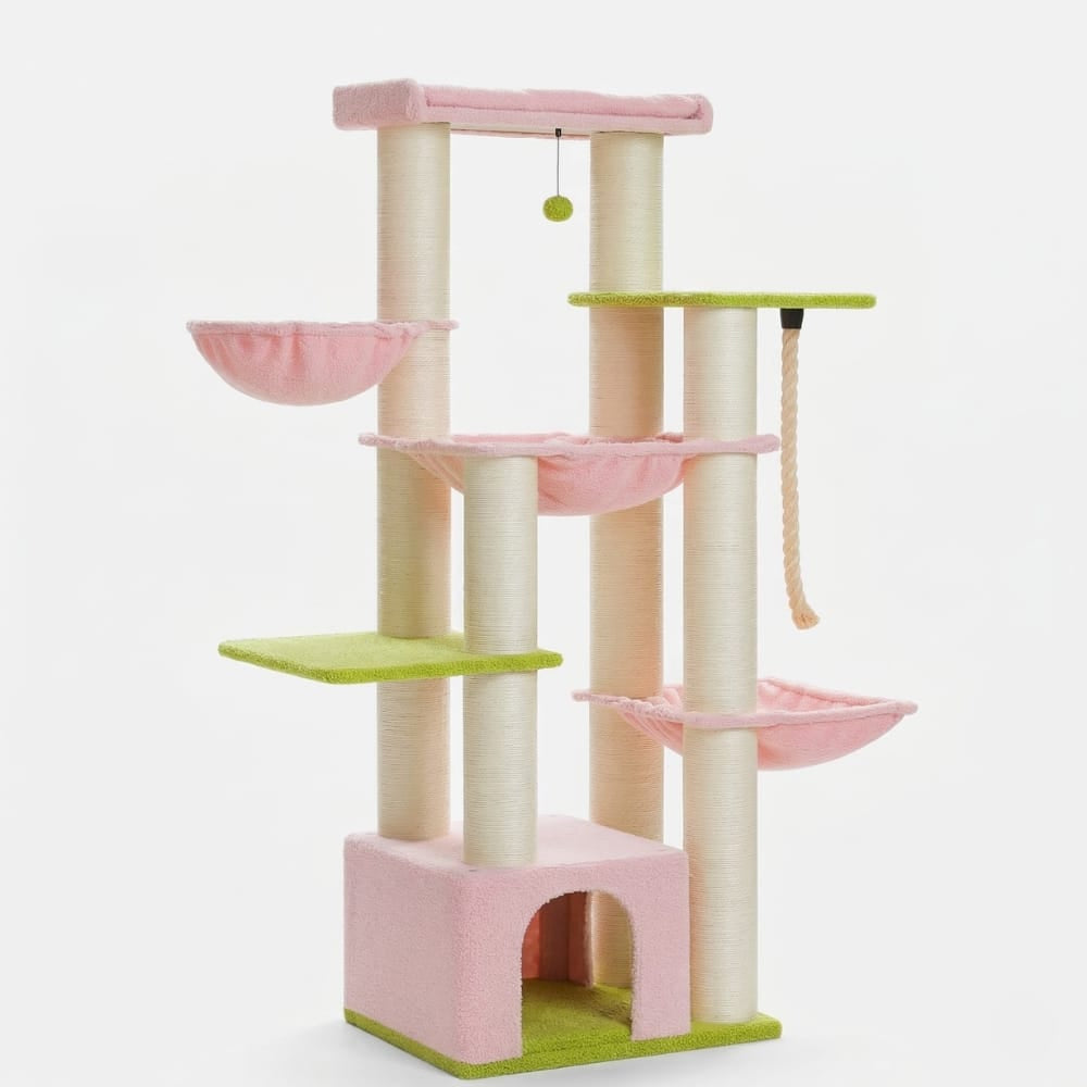 Chat Confort Arbre à Chat XXL Solide Arbre à Chat XXL Solide – Offrez à Votre Chat Confort & Aventure