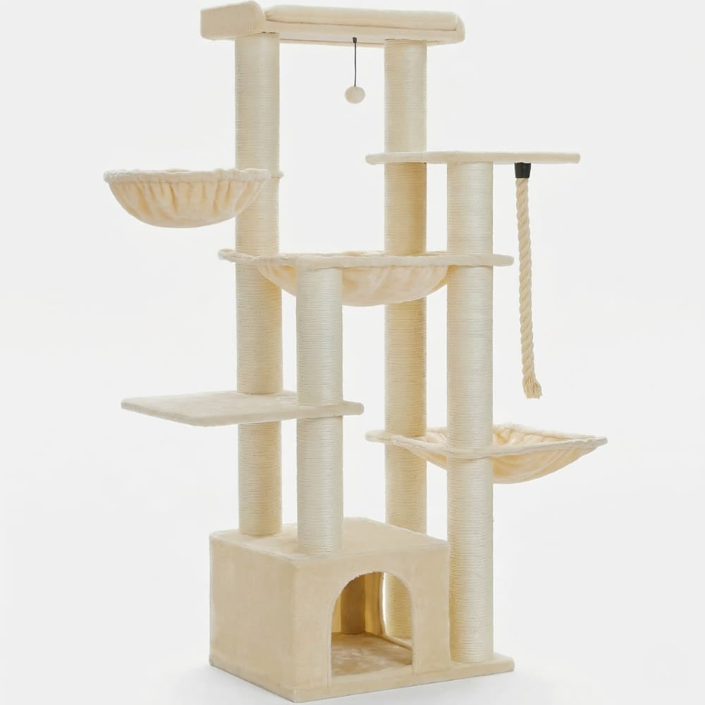 Chat Confort Arbre à Chat XXL Solide Arbre à Chat XXL Solide – Offrez à Votre Chat Confort & Aventure