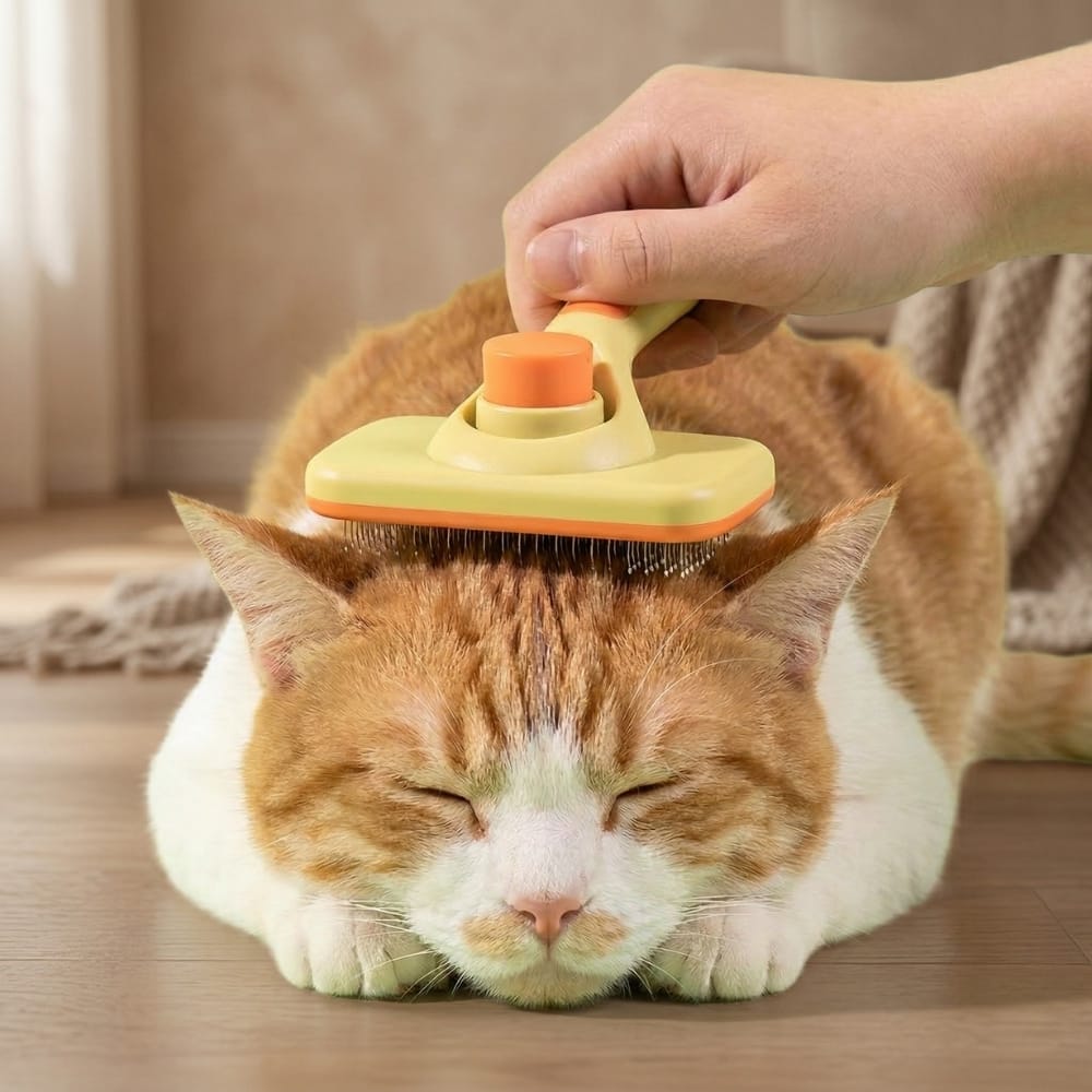 Chat Confort Brosse Pour Chat Autonettoyante Brosse Pour Chat Autonettoyante - Adieu aux poils !