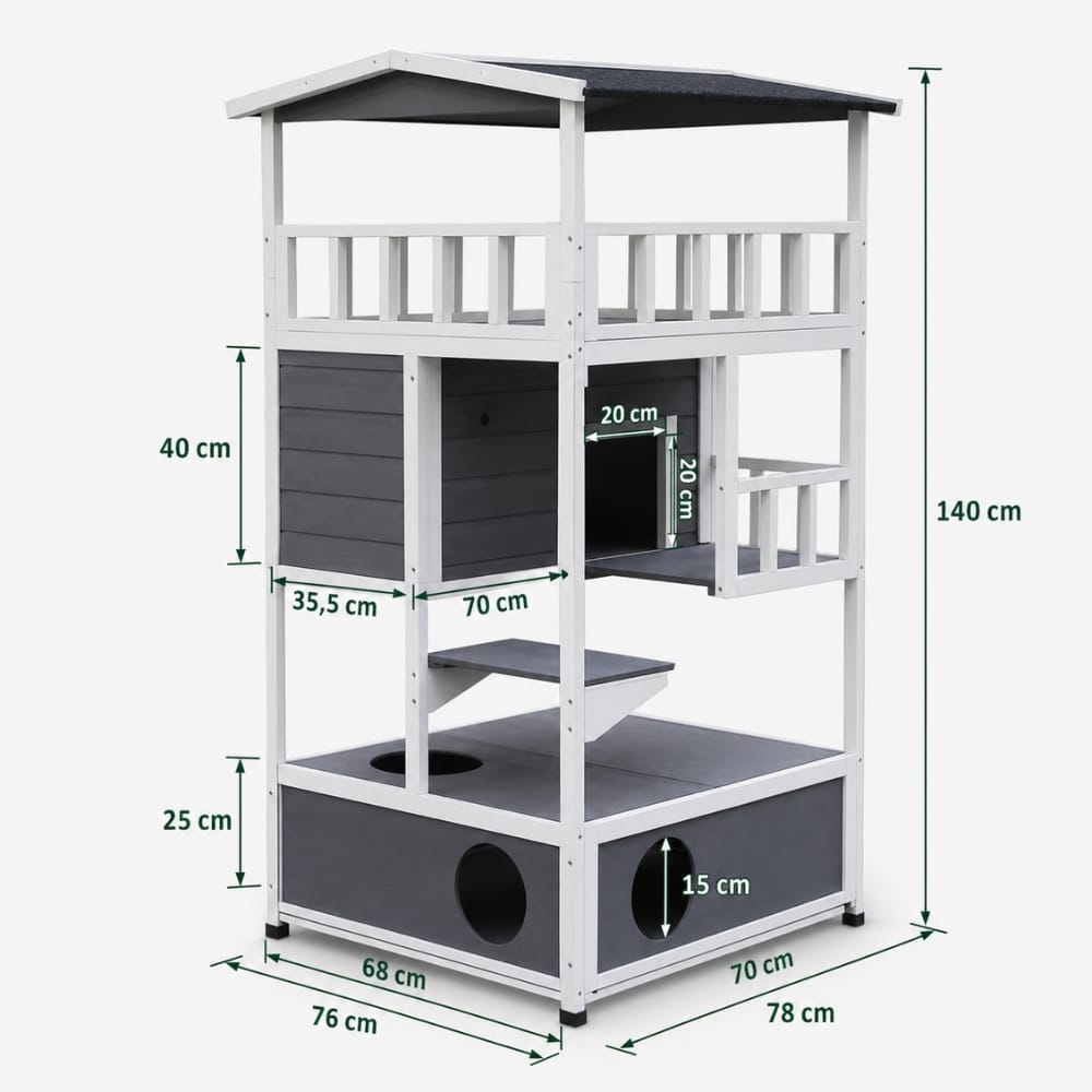Chat Confort Cabane Extrérieur Pour Chat Cabane Pour Chat : Confort irrésistible
