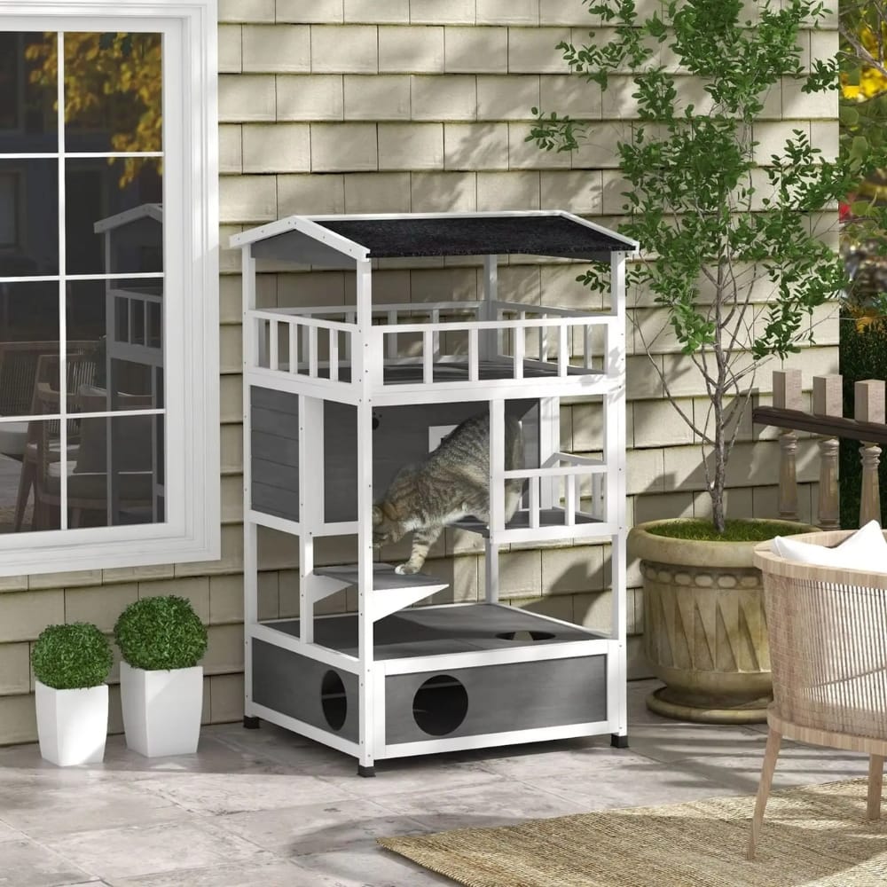 Chat Confort Cabane Extrérieur Pour Chat Cabane Pour Chat : Confort irrésistible
