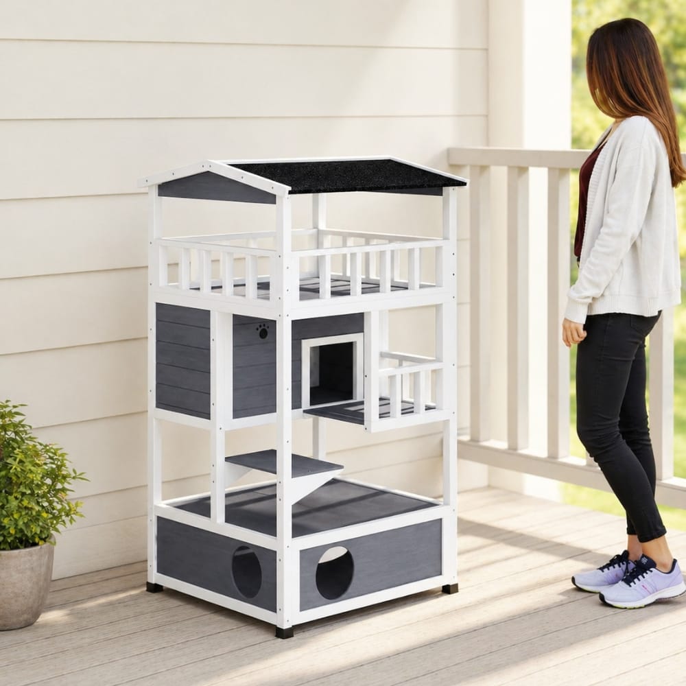 Chat Confort Cabane Extrérieur Pour Chat Cabane Pour Chat : Confort irrésistible