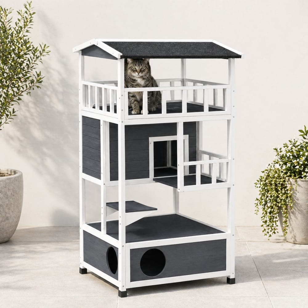 Chat Confort Cabane Extrérieur Pour Chat Cabane Pour Chat : Confort irrésistible