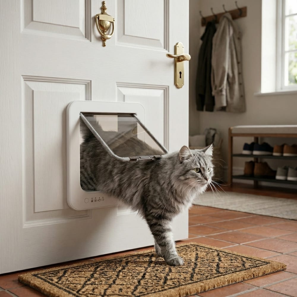 Chat Confort Chatière à Puce - RFID Chatière à Puce - RFID Contrôle sécurisé anti-fraude