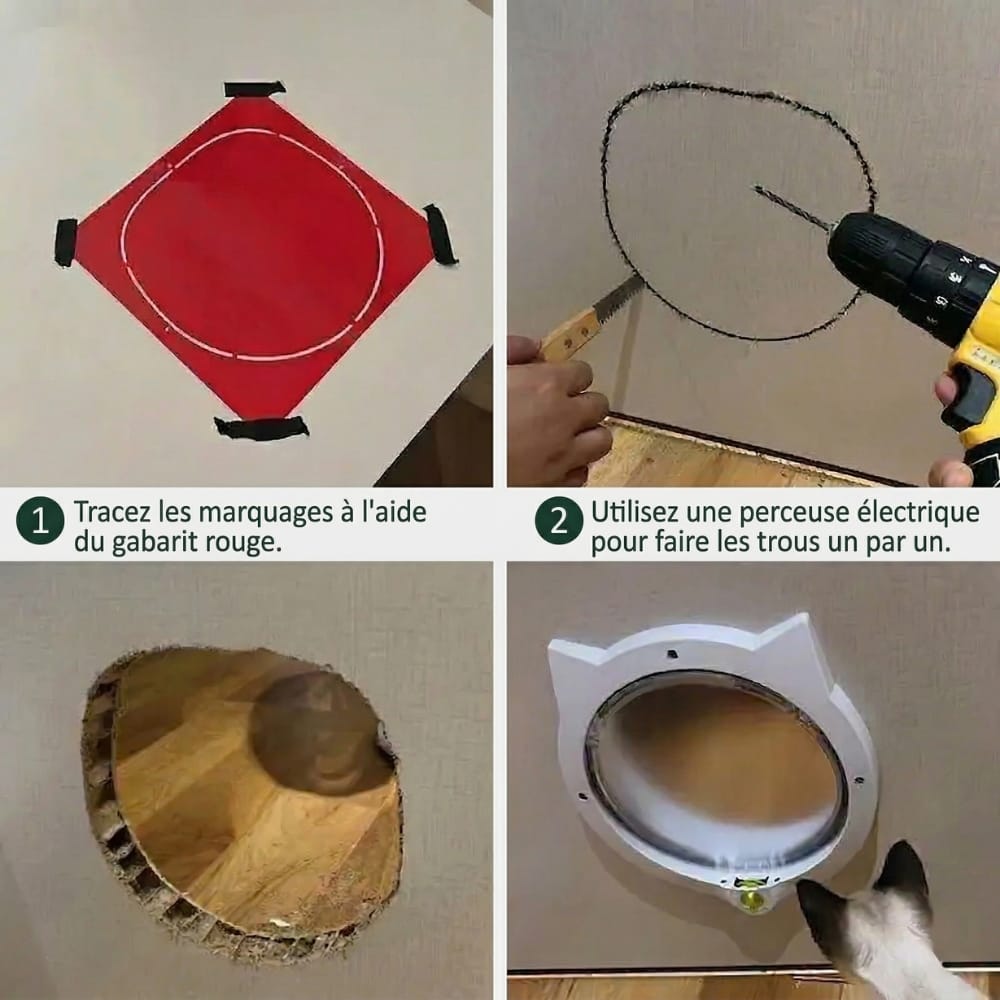 Chat Confort Chatière pour Chat Chatière pour Chat : Accès libre, tranquillité