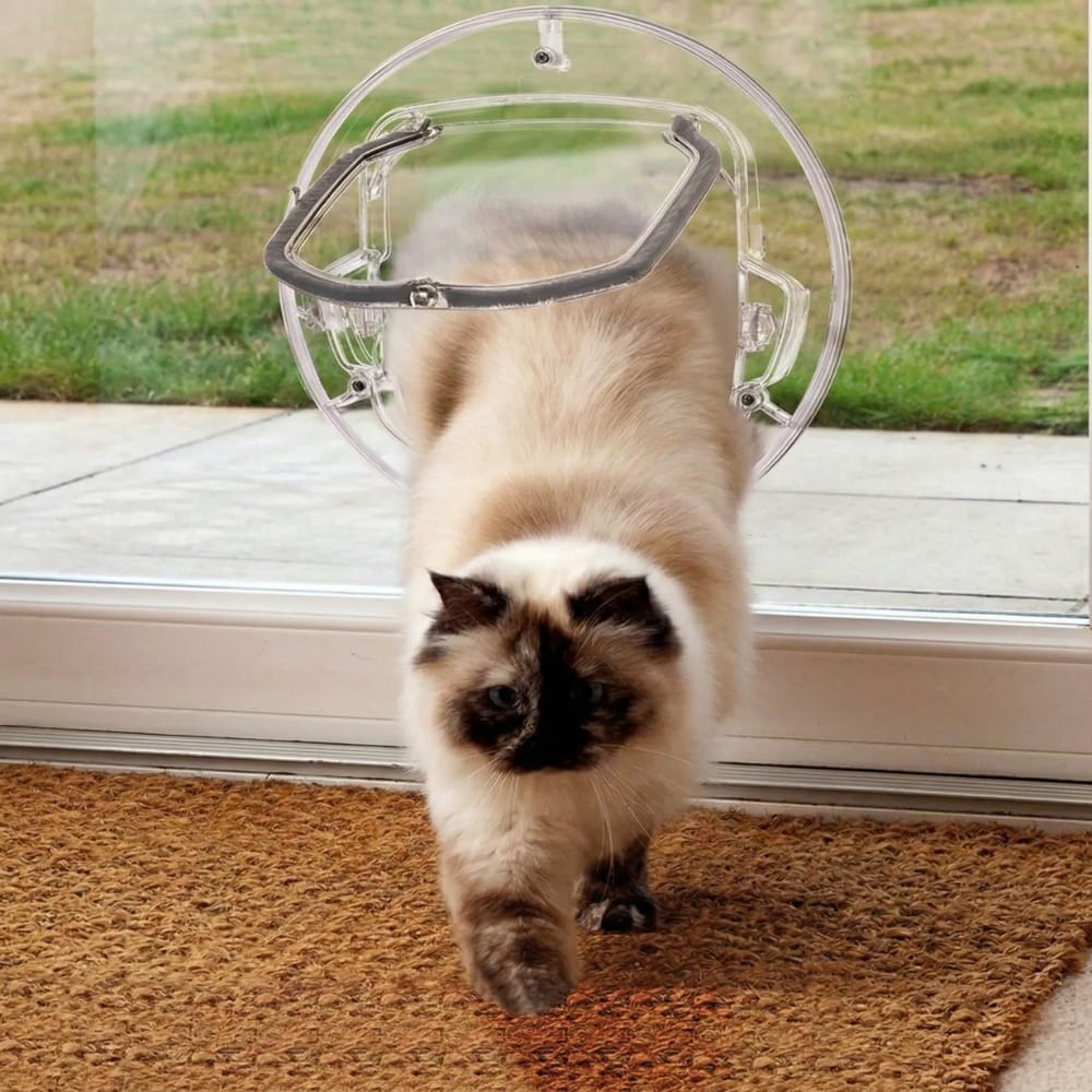 Chat Confort Chatière pour vitre Chatière pour vitre : installation facile, chat heureux Image