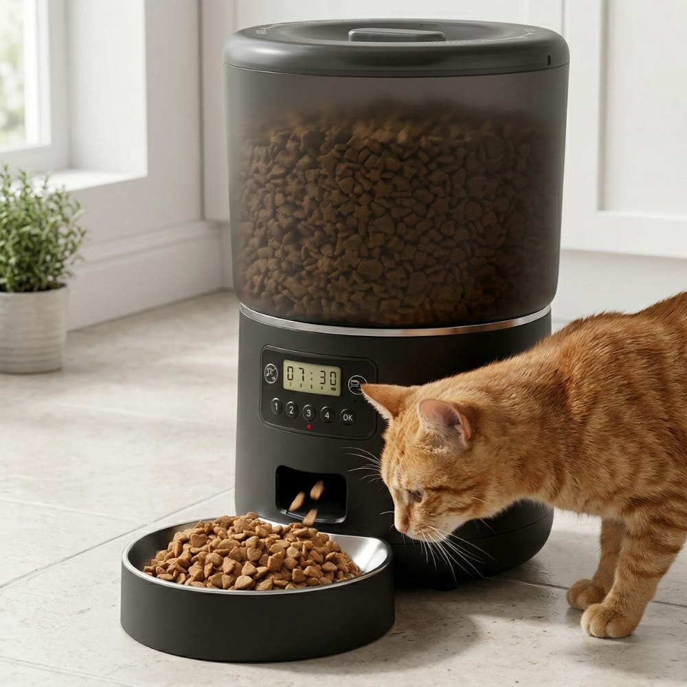 Chat Confort Distributeur de croquette 3.5L WIFI Distributeur de croquette 3.5L WIFI : Gérer à distance