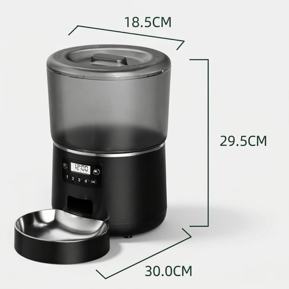 Chat Confort Distributeur de Croquette Programmable 4L Distributeur de Croquette Programmable 4L Sans effort