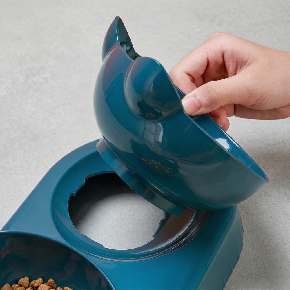 Chat Confort Double Gamelle pour Chat Double Gamelle pour Chat - Repas double, sans stress !