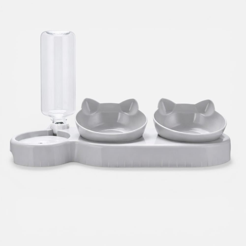 Chat Confort Double Gamelle pour Chat Double Gamelle pour Chat - Repas double, sans stress !