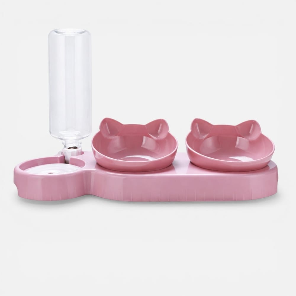 Chat Confort Double Gamelle pour Chat Double Gamelle pour Chat - Repas double, sans stress !