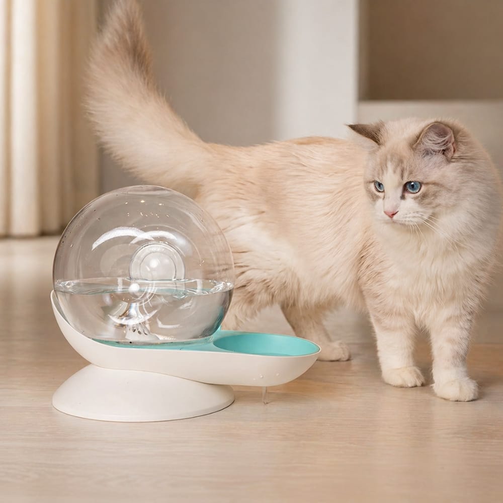 Chat Confort Fontaine à Eau Chat Sans Fil Fontaine à Eau Chat Sans Fil — Eau fraîche en continu