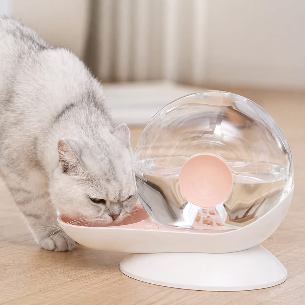 Chat Confort Fontaine à Eau Chat Sans Fil Fontaine à Eau Chat Sans Fil — Eau fraîche en continu