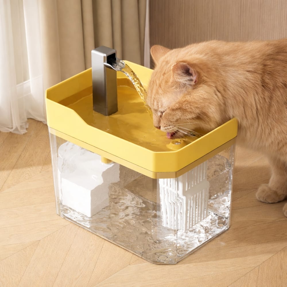 Chat Confort Fontaine à Eau pour Chat Design 1.5L Fontaine à Eau pour Chat Design 1.5L – Hydratez Votre Félin avec Style