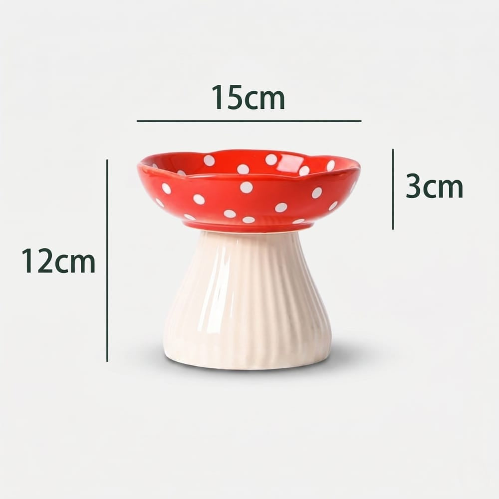 Chat Confort Gamelle Surélevée Champignon Gamelle Surélevée Champignon : Soulage la nuque