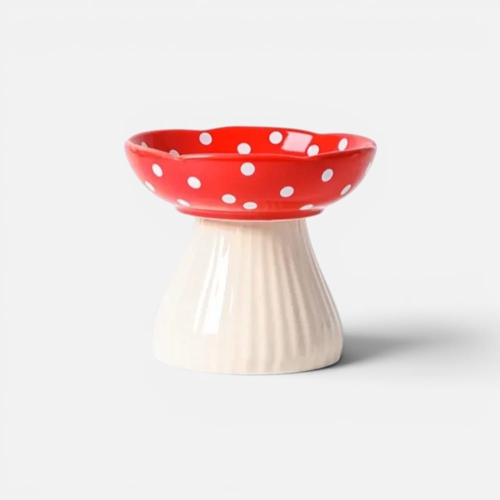 Chat Confort Gamelle Surélevée Champignon Gamelle Surélevée Champignon : Soulage la nuque