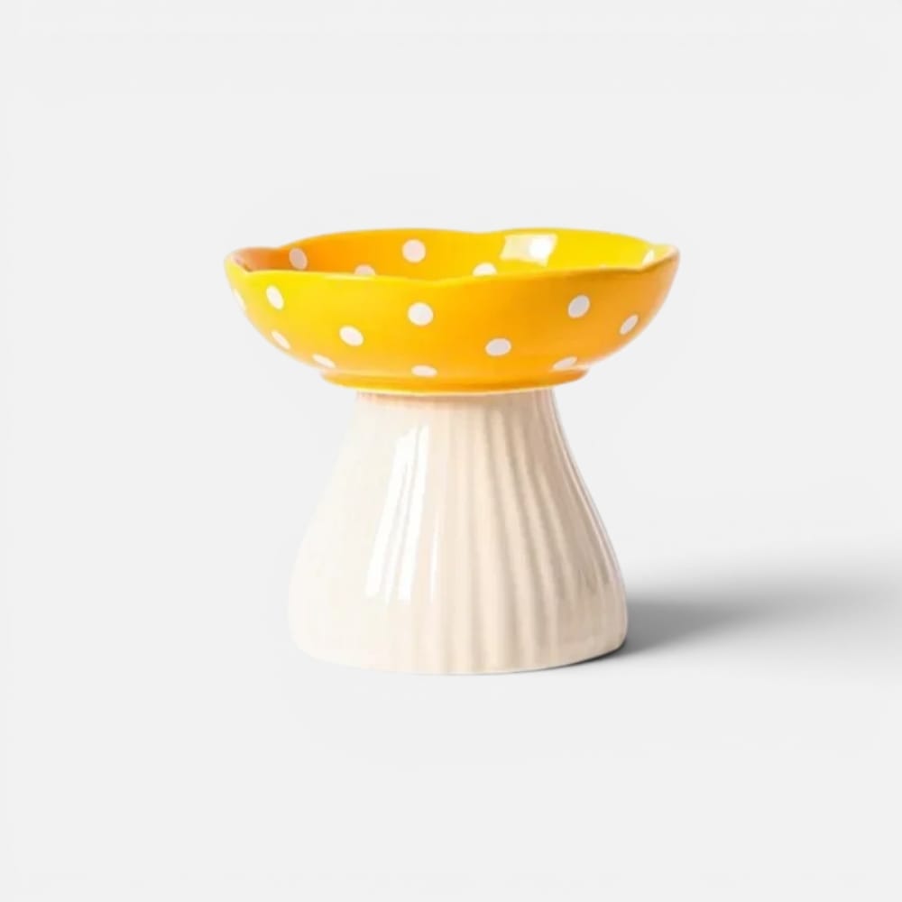 Chat Confort Gamelle Surélevée Champignon Gamelle Surélevée Champignon : Soulage la nuque