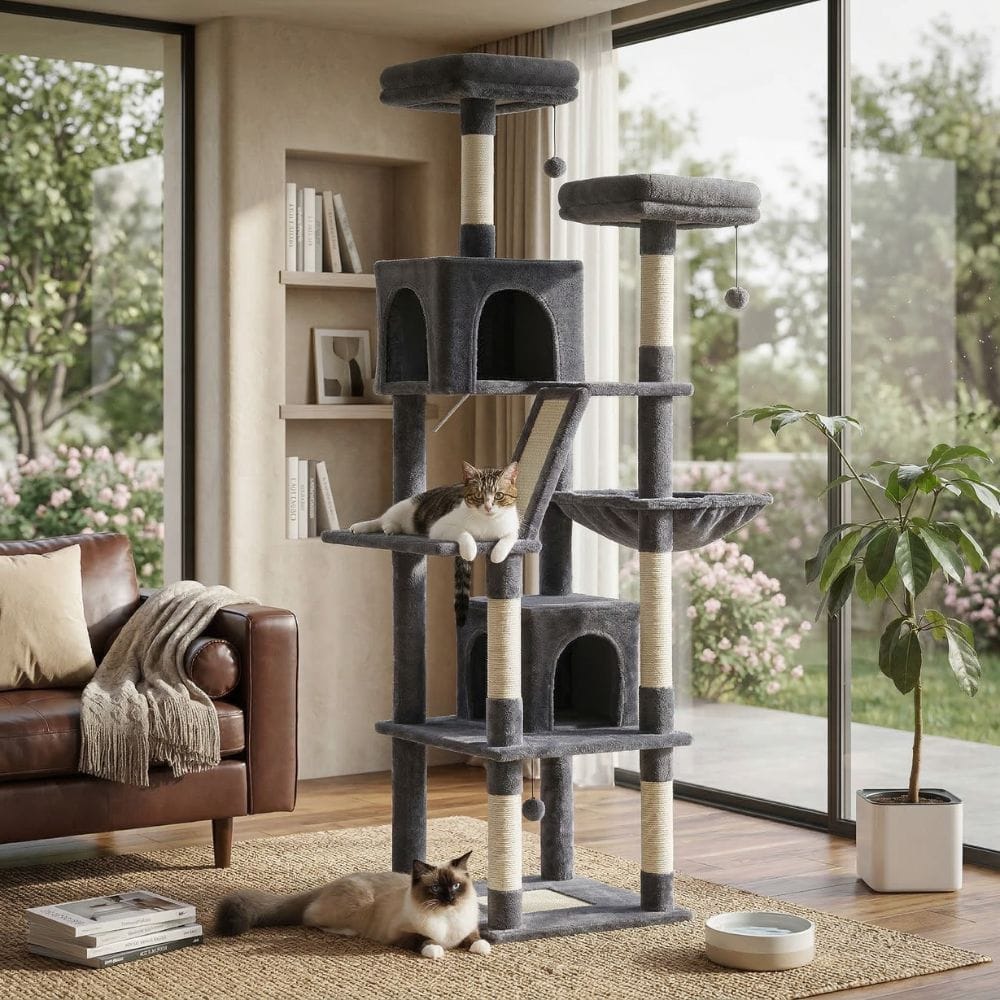 Chat Confort Grand Arbre à Chat Grand arbre à chat : offrez à votre félin un royaume d’aventures