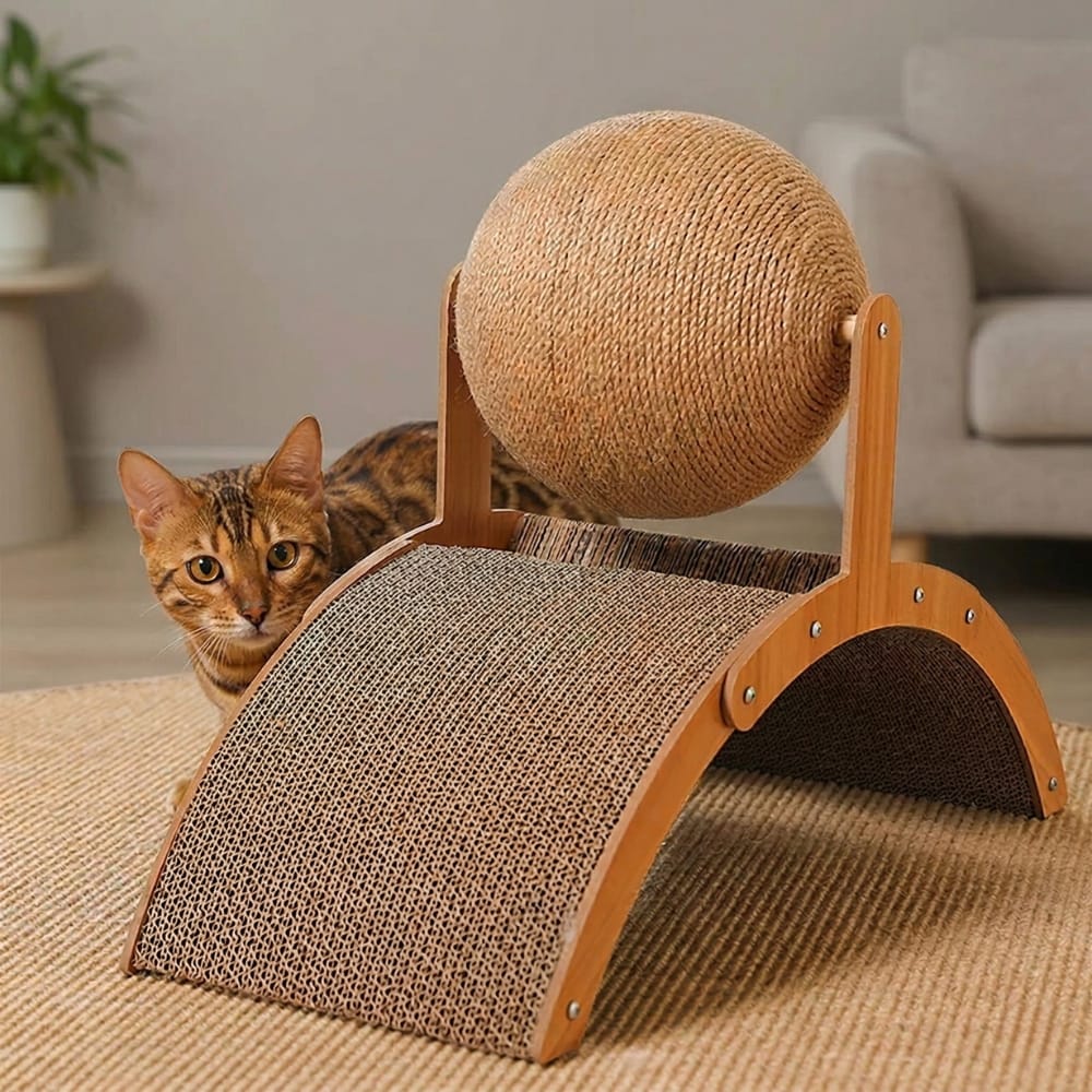 Chat Confort Griffoir Boule Pour Chat Griffoir Boule Pour Chat Griffez sans rayer !