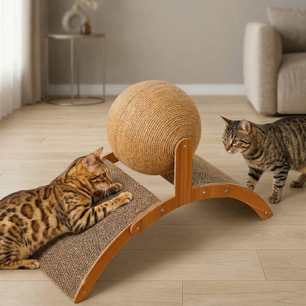 Chat Confort Griffoir Boule Pour Chat Griffoir Boule Pour Chat Griffez sans rayer !