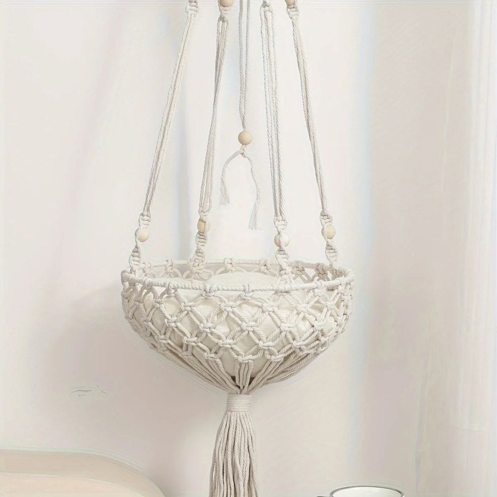 Chat Confort Hamac Pour Chat En Macramé Hamac Pour Chat En Macramé - Confort irrésistible