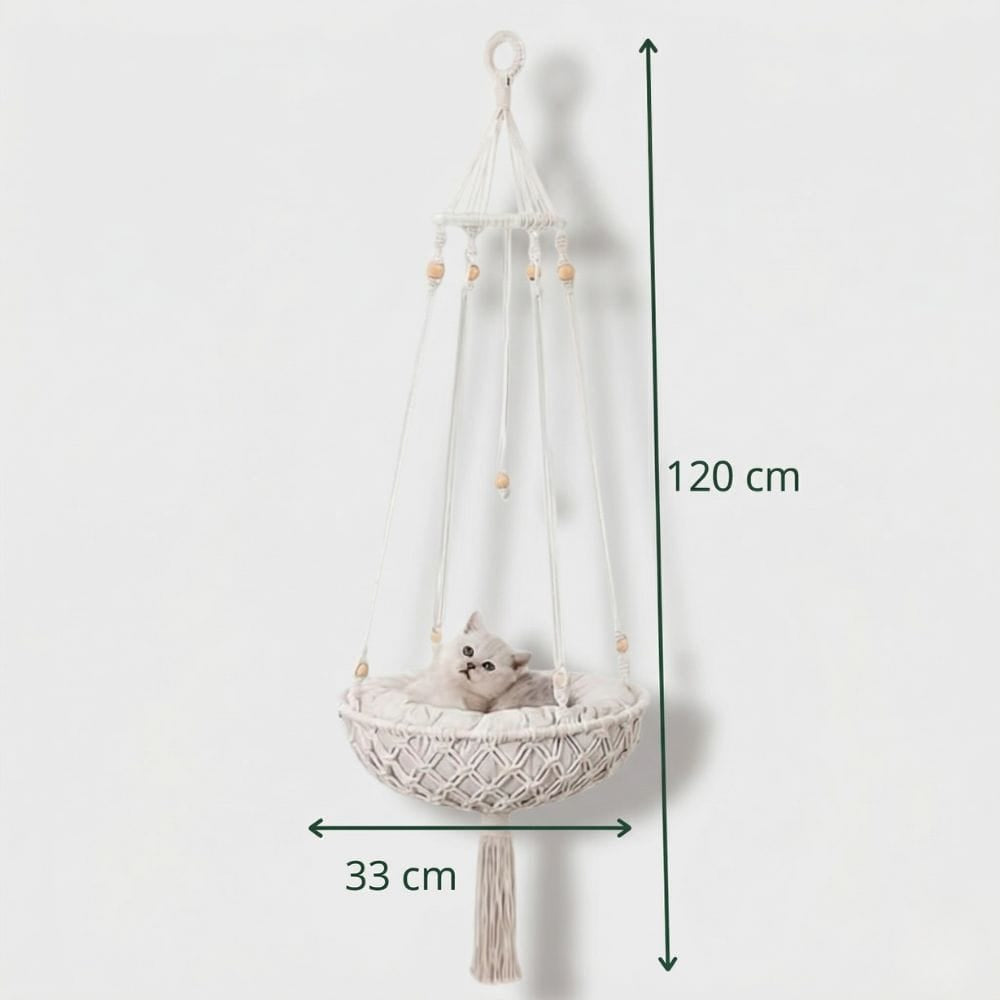 Chat Confort Hamac Pour Chat En Macramé Hamac Pour Chat En Macramé - Confort irrésistible